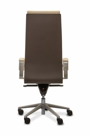 Кресло Торино New W экокожа премиум / светло-бежевая CN1112/ дерево - венге