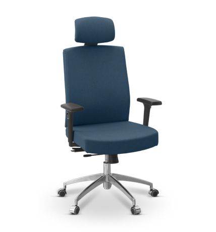 Кресло персонала Alfa X/SL/3D/H ткань ткань Bahama / синяя